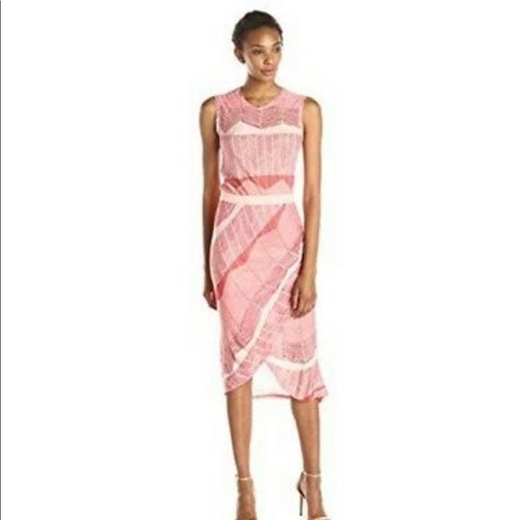 BCBGMaxAzria Dresses & Skirts - BCBG Max Azria Mikela Dress - Pink Clay Combo Sz S